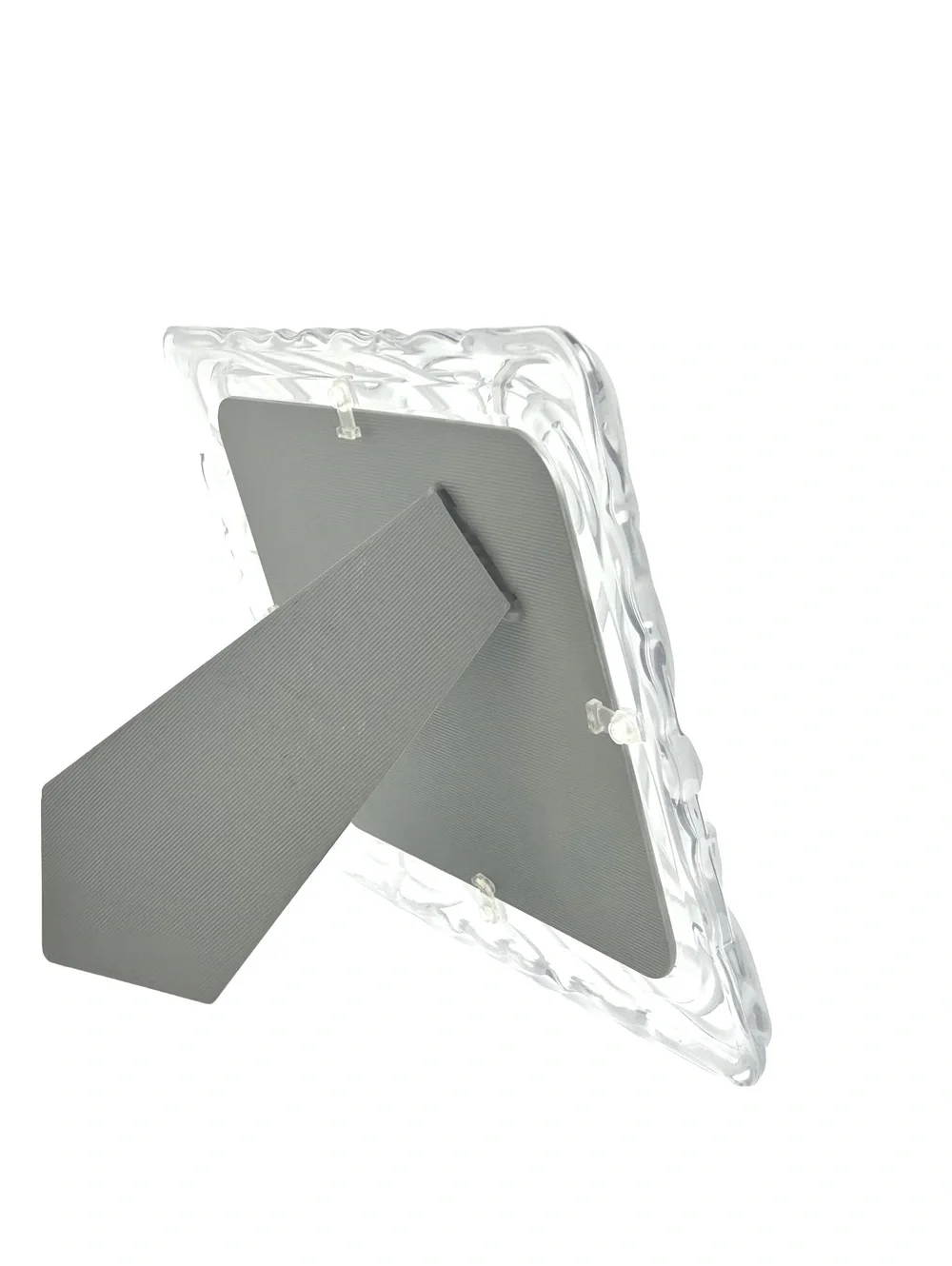 Clear Acrylic Decorative Photo Frame with Swirl Design